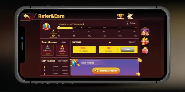 S9 Game APK screen displaying offers, bonuses, and earn more options